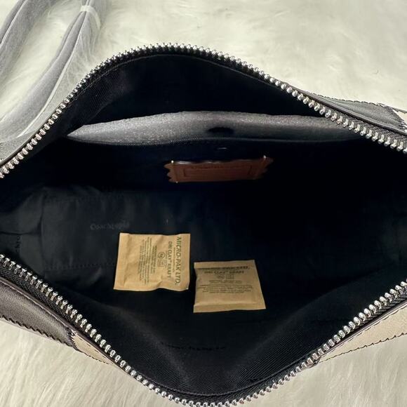 Coach Alter Ego Shoulder Bag In Checkerboard Upcrafted Leather Coachtopia CBE00 - Picture 6 of 9